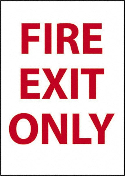 Fire Exit Only Sign - AccuformNMC FEOPPB