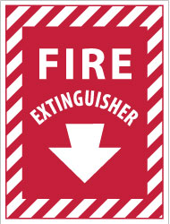 Fire Extinguisher Sign - AccuformNMC FXPSEP