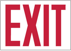 Exit Sign - AccuformNMC GL12P