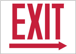 Exit Sign - AccuformNMC GL17P