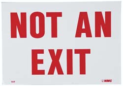 NOT AN EXIT Sign - AccuformNMC MSCGL15P