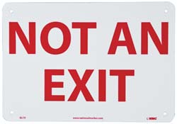 NOT AN EXIT Sign - AccuformNMC MSCGL15R