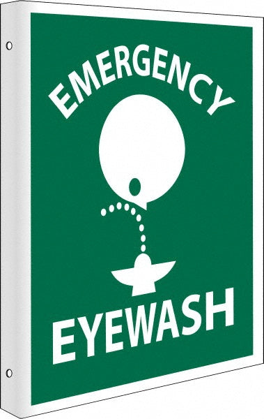 Emergency Eye Wash Sign - AccuformNMC MSCTV2