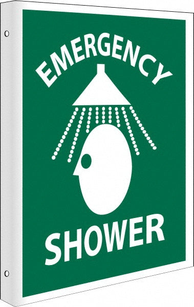 Emergency Shower Sign - AccuformNMC TV3