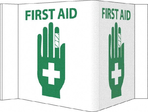 First Aid Sign - AccuformNMC VS21W