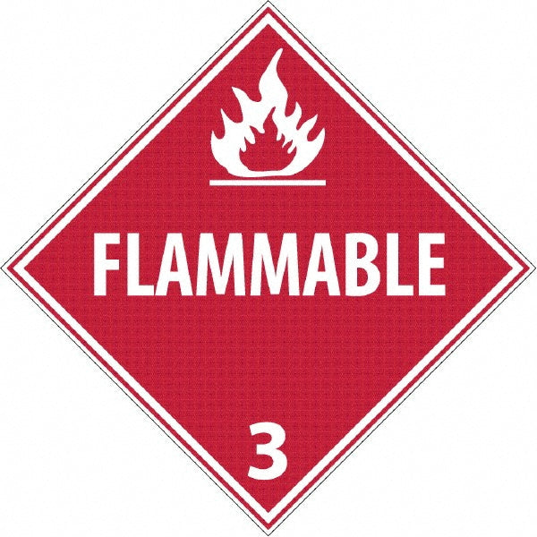 Flammable 3 Sign - AccuformNMC DL158R