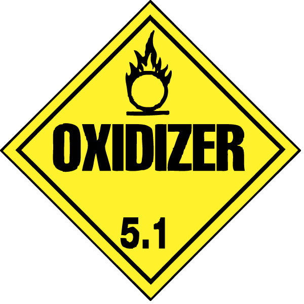 Oxidizer 5.1 Sign - AccuformNMC DL14P