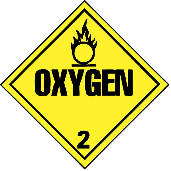 Oxygen 2 Sign - AccuformNMC DL7P