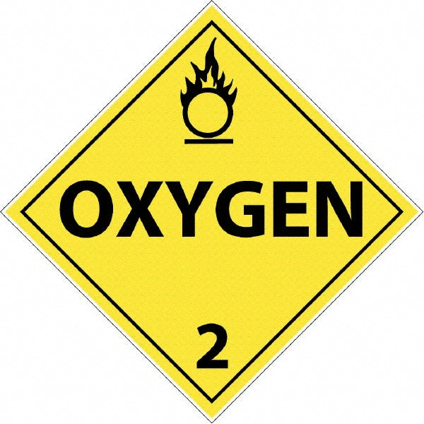 Oxygen 2 Sign - AccuformNMC DL7R