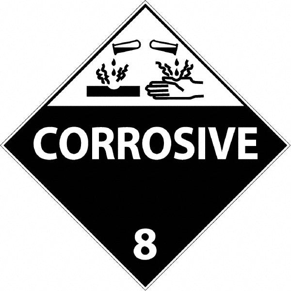 Corrosive 8 Sign - AccuformNMC DL12R