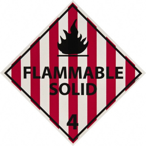 Flammable Solid 4 Sign - AccuformNMC DL11P