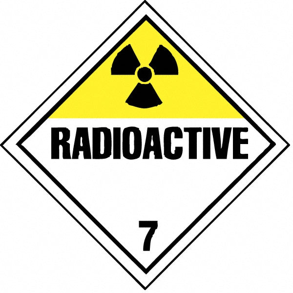 RADIOACTIVE 7 Sign - AccuformNMC DL16P