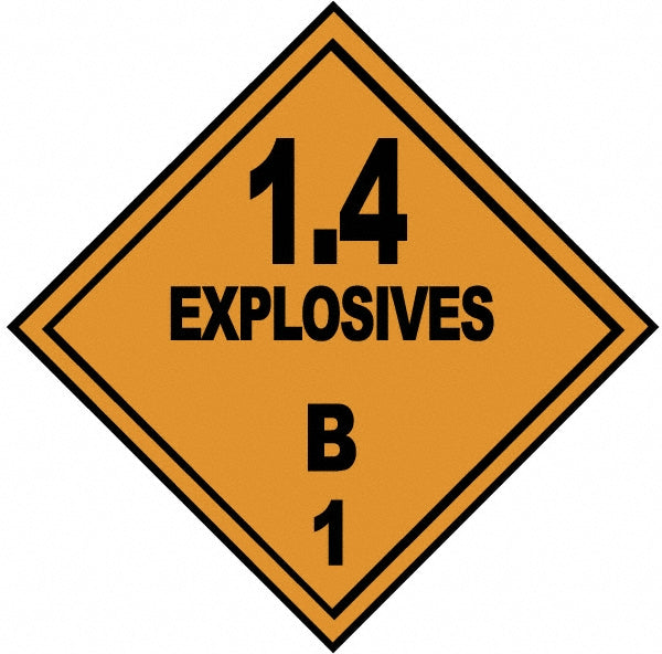 1.4 Explosive B Sign - AccuformNMC DL44P