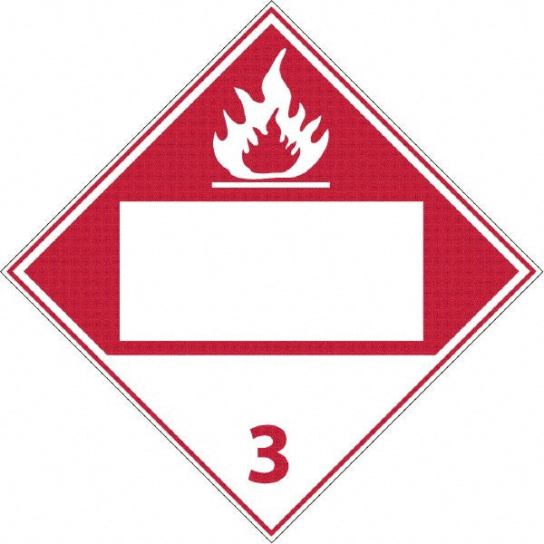 No Legend - Blank Square in the Middle - 3 Sign - AccuformNMC DL65BR