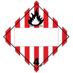 No Legend - Blank Square in the Middle - 4 Sign - AccuformNMC DL62BP