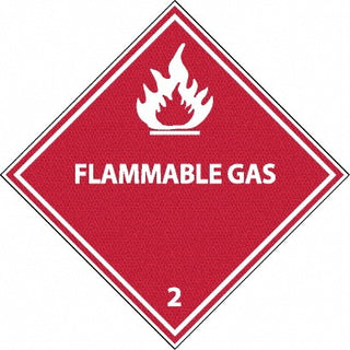 Flammable Gas Label - AccuformNMC DL2AL