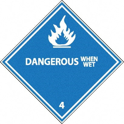 Dangerous When Wet Label - AccuformNMC DL22AP