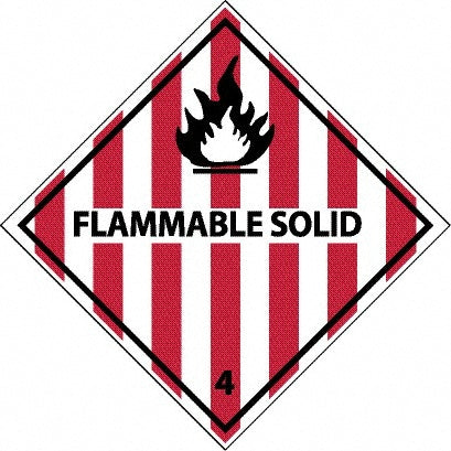 Flammable Solid Label - AccuformNMC DL11AP