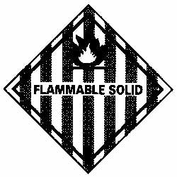Flammable Solid Label - AccuformNMC DL11AL