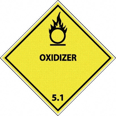Oxidizer Label - AccuformNMC DL14AP