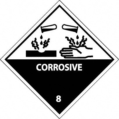 Corrosive Label - AccuformNMC DL12AP