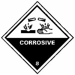 Corrosive Label - AccuformNMC DL12AL