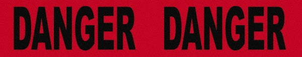 Black; Red Safety Tape - AccuformNMC PT16