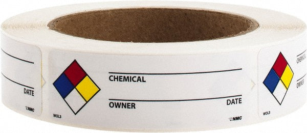 Chemical ___ - Owner ___ - Date ___ Label - AccuformNMC WOL3