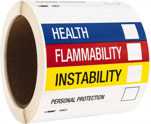 HEALTH FLAMMABILITY INSTABILITY PERSONAL PROTECTION Sign - AccuformNMC HM27