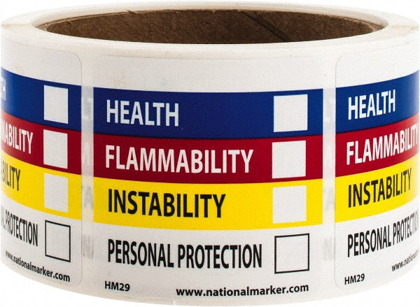 HEALTH FLAMMABILITY INSTABILITY PERSONAL PROTECTION Sign - AccuformNMC HM29