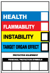 HEALTH FLAMMABILITY INSTABILITY TARGET ORGAN EFFECT PROTECTI Sign - AccuformNMC HM36