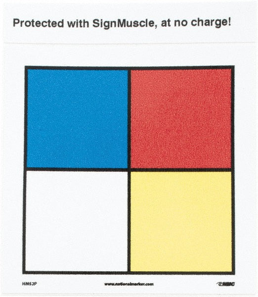 Hazardous Materials Systems Sign - AccuformNMC HMS2P