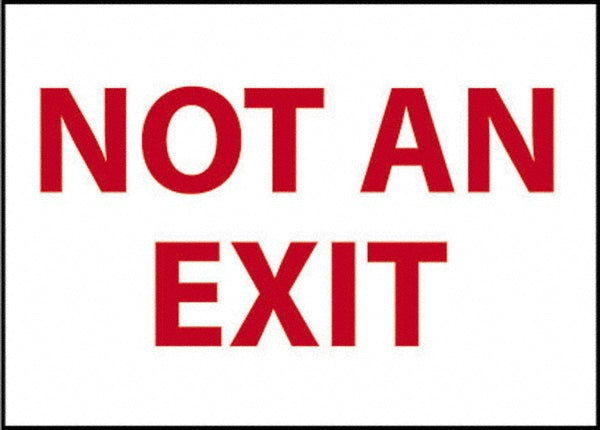 Not an Exit Sign - AccuformNMC MSCM27P