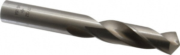 17/32" High-Speed Steel Short Drill Bit, 118° point - Cleveland C04606