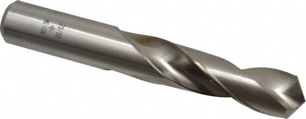 23/32" High-Speed Steel Short Drill Bit, 118° point - Cleveland C04636