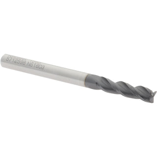 1/8" 3-Flute Solid Carbide Corner Radius End Mill, AlTiN - Seco 17003401