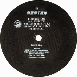 24 x 7/32" Aluminum Oxide Grinding & Cutoff Wheel - Norton 69083125993