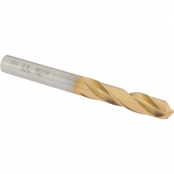 3/8" Cobalt High Speed Steel Screw Machine Drill Bit, Coated, 130° point - OSG 10375005