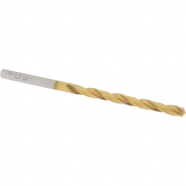 3/16" Cobalt Drill Bit, TiN, 130° point - OSG 15187505