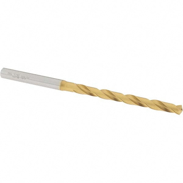 7/32" Cobalt Drill Bit, TiN, 130° point - OSG 15218805