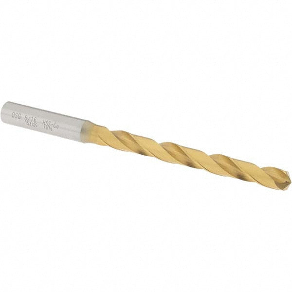 5/16" Cobalt Drill Bit, TiN, 130° point - OSG 15312505