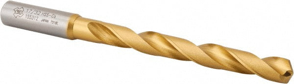 17/32" Cobalt Drill Bit, TiN, 130° point - OSG 15531205