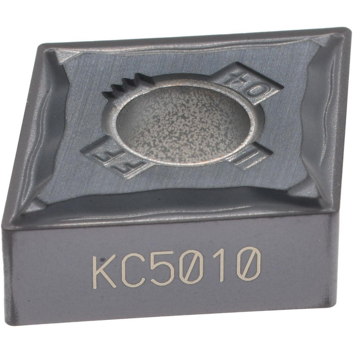 C - Diamond (Rhombic) 80-Deg 1/2" IC Carbide Insert, Grade KC5010, TiAlN - Kennametal 1601557