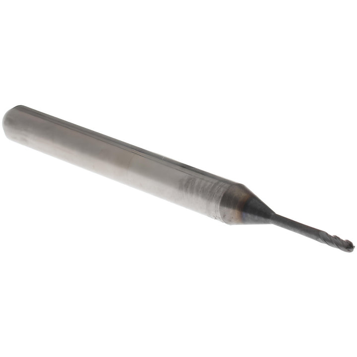 0.0350" 4-Flute Solid Carbide Ball End Mill, AlTiN - Accupro 14797393