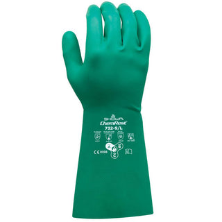 2X-Large Light Green Type A Chemical Resistant Gloves Gloves - SHOWA 732-11
