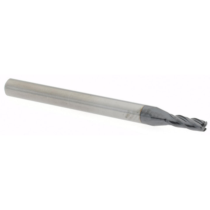 0.0800in" 4-Flute Solid Carbide Corner Radius End Mill, AlTiN - Accupro 14797542