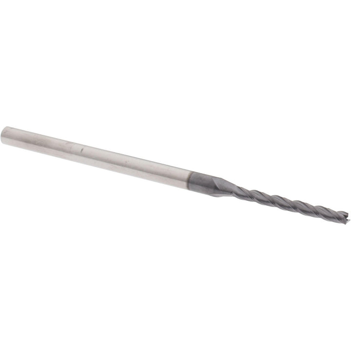 0.0800" 3-Flute Solid Carbide Square End Mill, AlTiN - Accupro 14883541