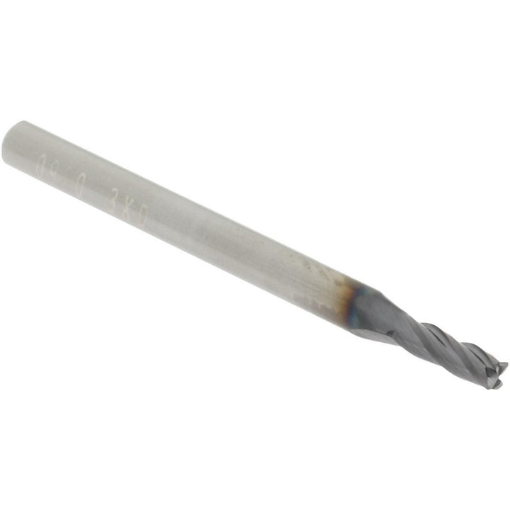 0.0900in" 4-Flute Solid Carbide Corner Radius End Mill, AlTiN - Accupro 14797564