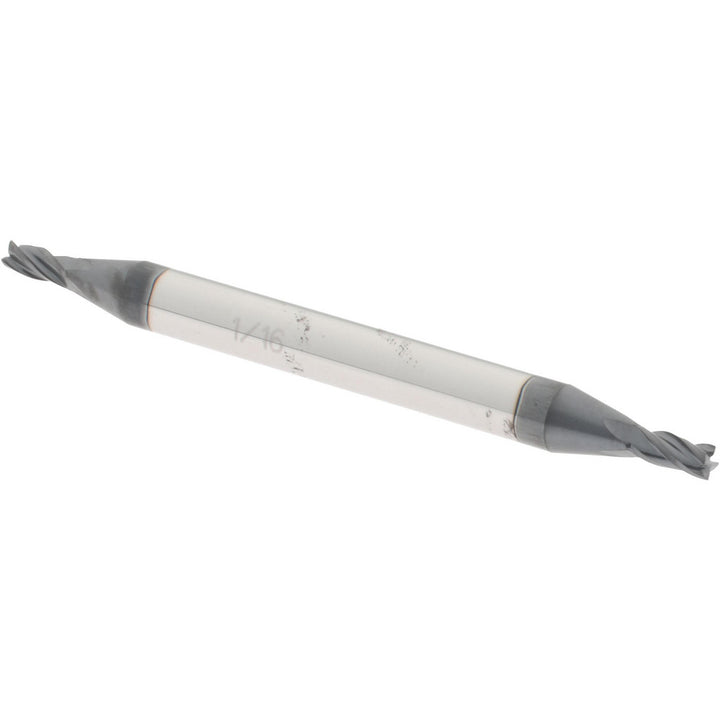 1/16" 4-Flute Solid Carbide Square End Mill, AlTiN - Accupro 12185160