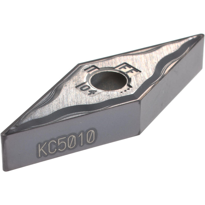V - Diamond (Rhombic) 35-Deg 3/8" IC Carbide Insert, Grade KC5010, TiAlN - Kennametal 1601888